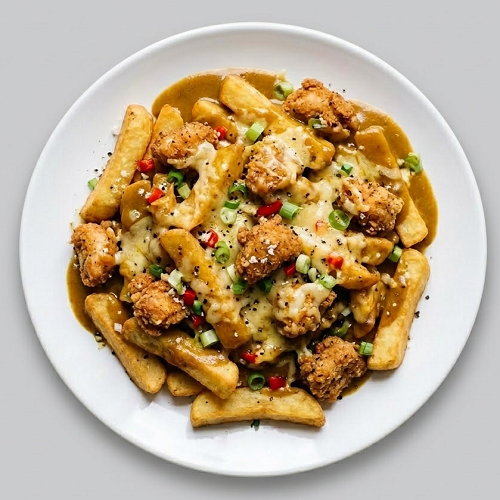 Salt & Pepper Chicken, Fries, Cheese & Curry 
