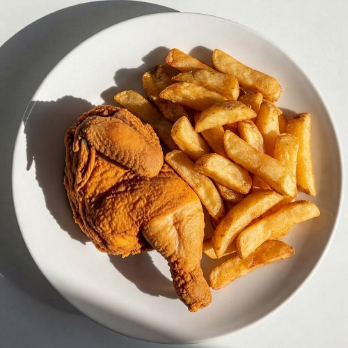 Half Battered Fried Chicken 